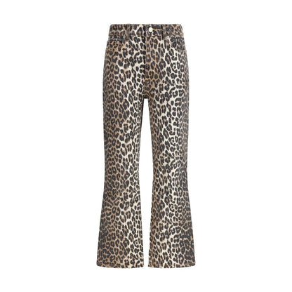 Ganni Hose mit Animalprint