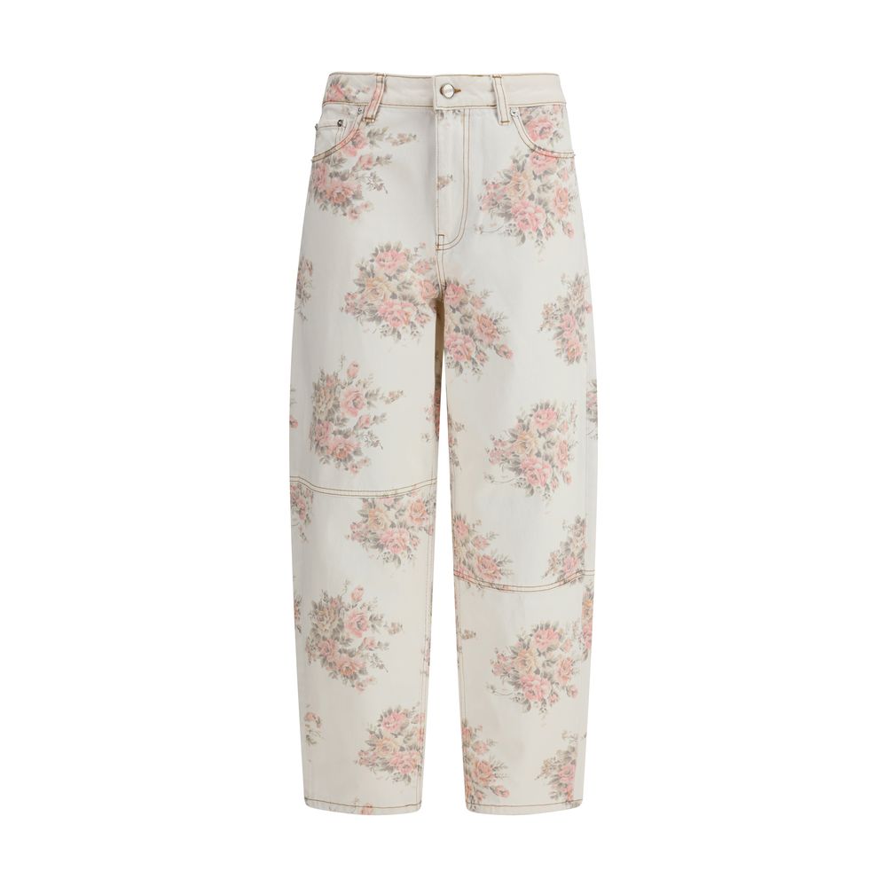 Ganni Jeans aus mehrfarbigem Baumwoll-Denim