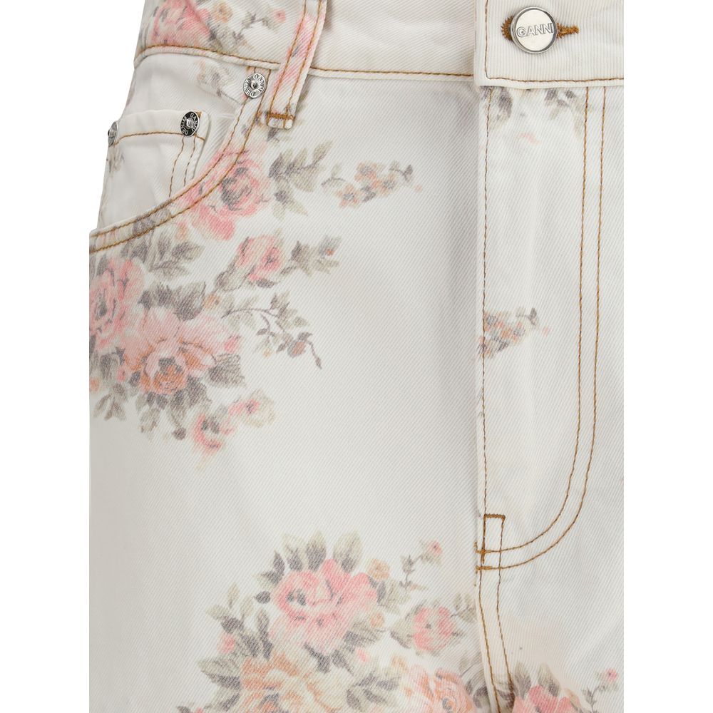 Ganni Jeans aus mehrfarbigem Baumwoll-Denim