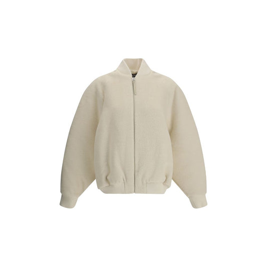 Jacquemus Bomberjacke aus weißer Wolle