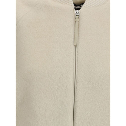 Jacquemus Bomberjacke aus weißer Wolle
