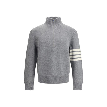 Thom Browne Graues Fleece-Sweatshirt aus Wolle