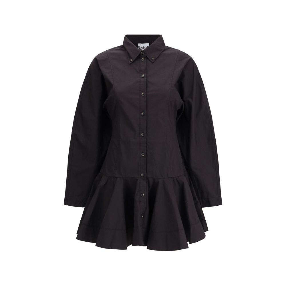 Ganni Kurzes Chemisier-Kleid