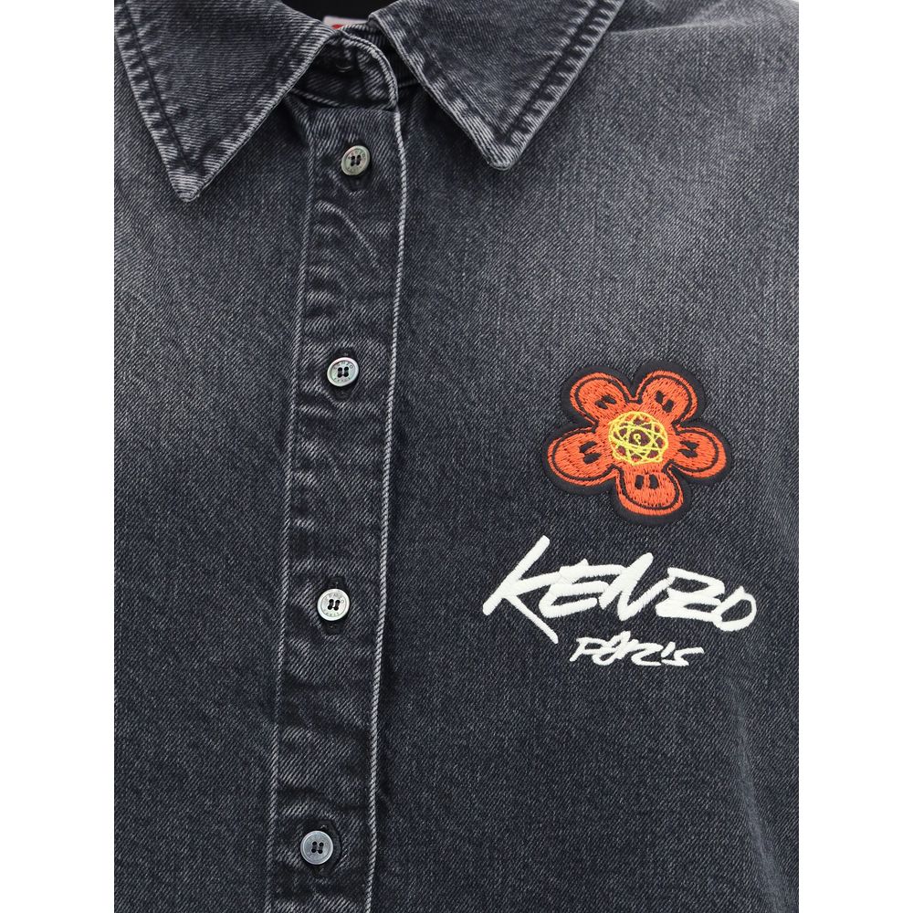Kenzo x Futura Workwear – besticktes japanisches Jeanshemd