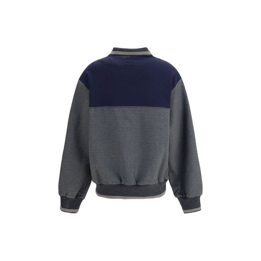 Miu Miu Polo-Sweatshirt mit Reißverschluss