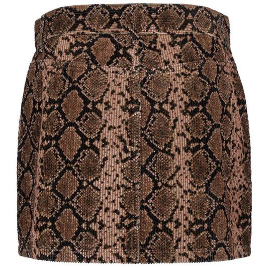 PINKO Brown Cotton Women's Miniskirt