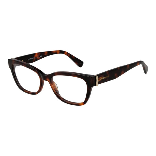 Longchamp Braune Acetat-Brille (Gestell)