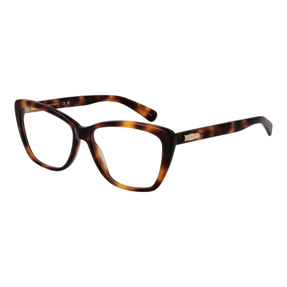 Longchamp Braune Acetat-Brille (Gestell)