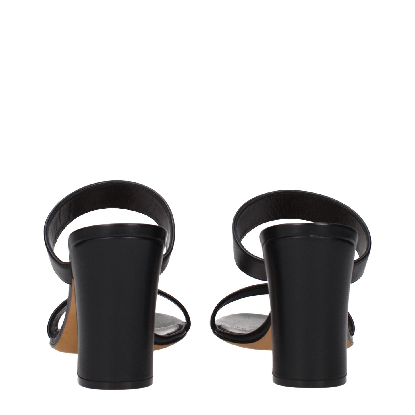 The Row – Schwarze Sandalen aus Leder mit Stilettoabsatz