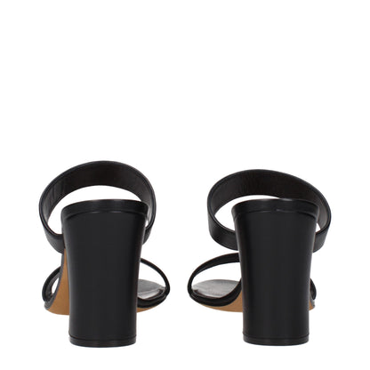 The Row – Schwarze Sandalen aus Leder mit Stilettoabsatz