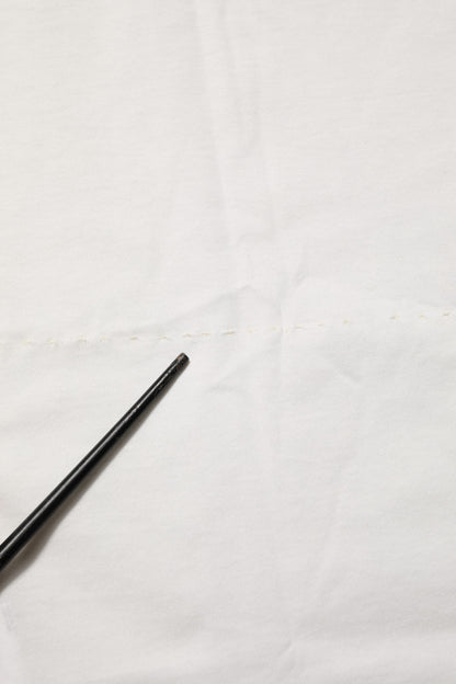 Dolce &amp; Gabbana – Weißes Herren-T-Shirt mit Rundhalsausschnitt und Logo-Print aus Baumwolle