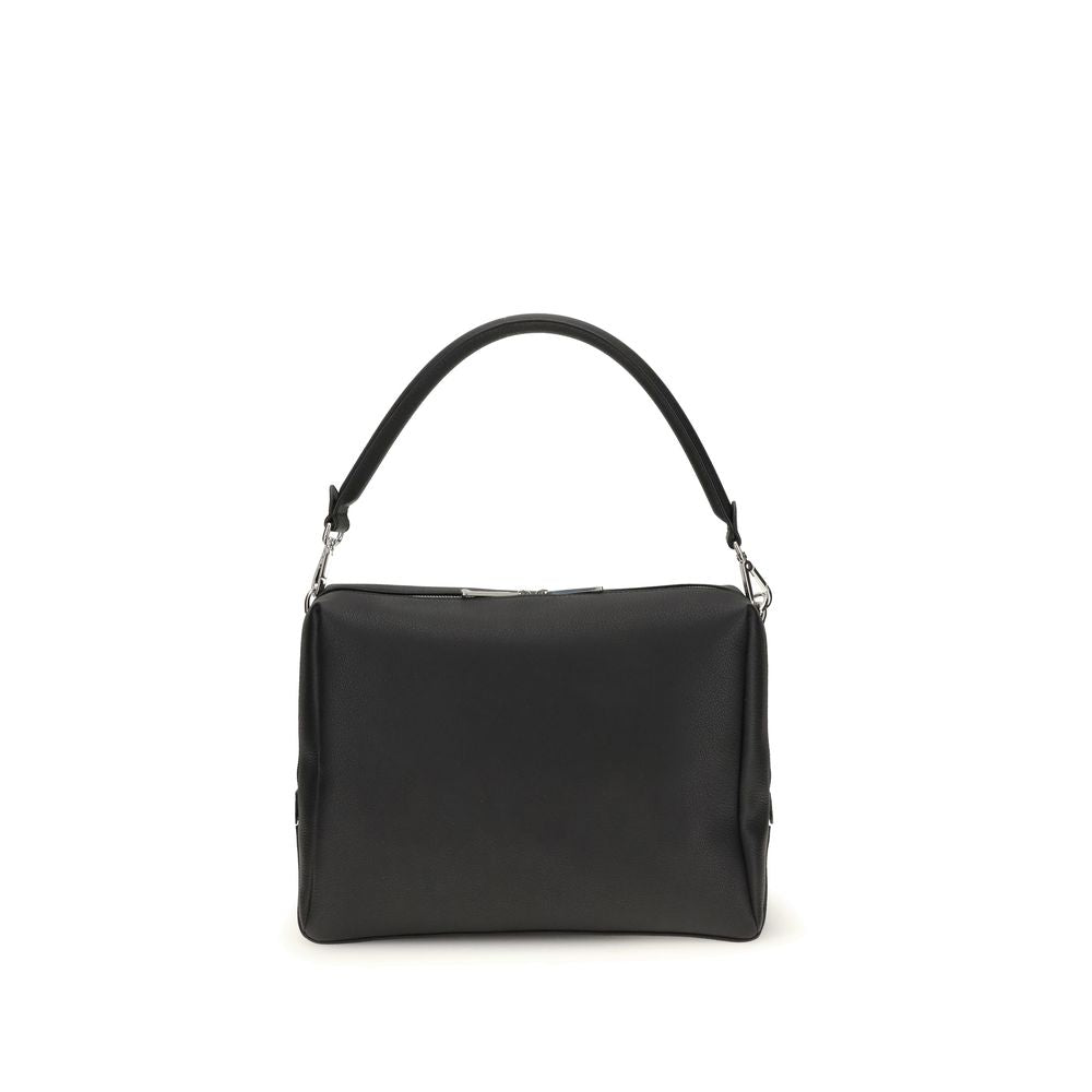 Fendi Schultertasche aus schwarzem Kalbsleder (Bos Taurus)