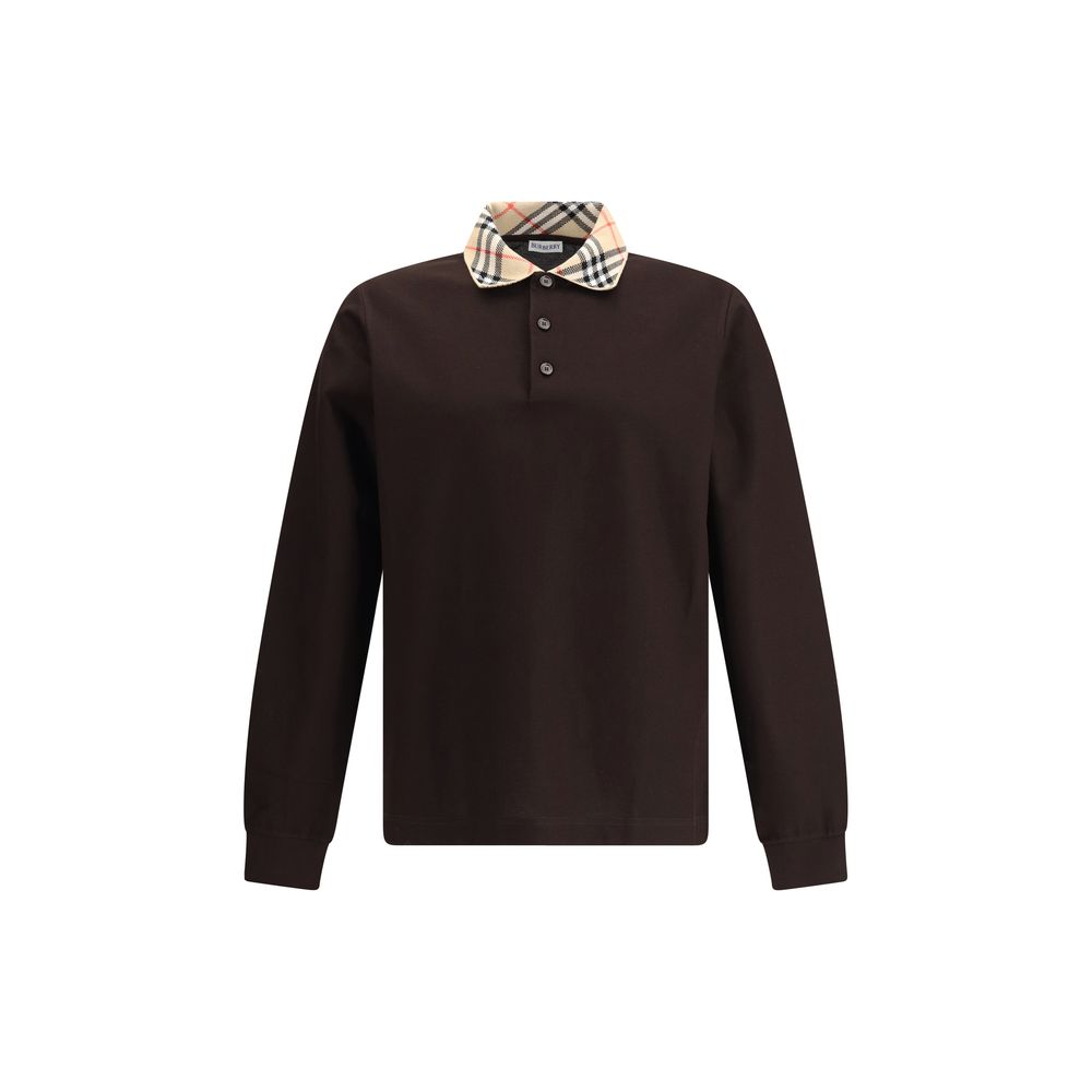 Burberry Brown Cotton Polo Shirt