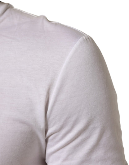 Dolce &amp; Gabbana Weißes Kurzarm-Unterwäsche-T-Shirt mit Rundhalsausschnitt für Herren