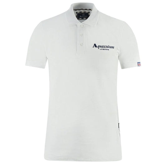 Aquascutum White Cotton Polo Shirt