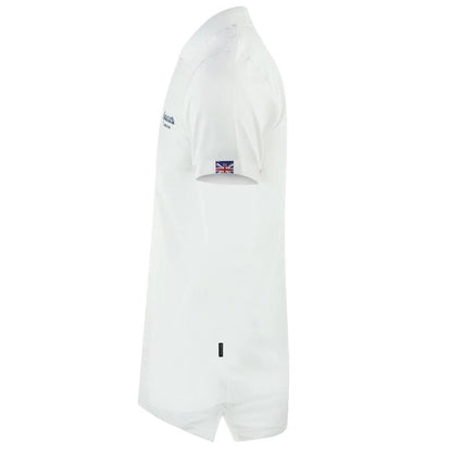 قميص بولو قطني أبيض من Aquascutum