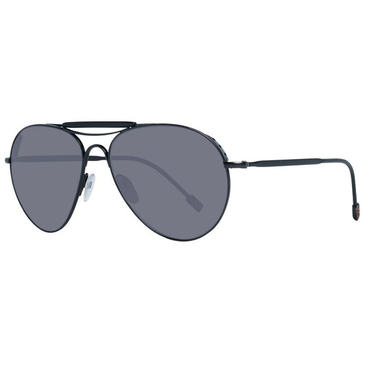 Ermenegildo Zegna Schwarze Herren-Sonnenbrille