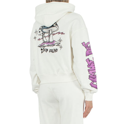 Comme Des Fuckdown Weißer Baumwollpullover für Damen