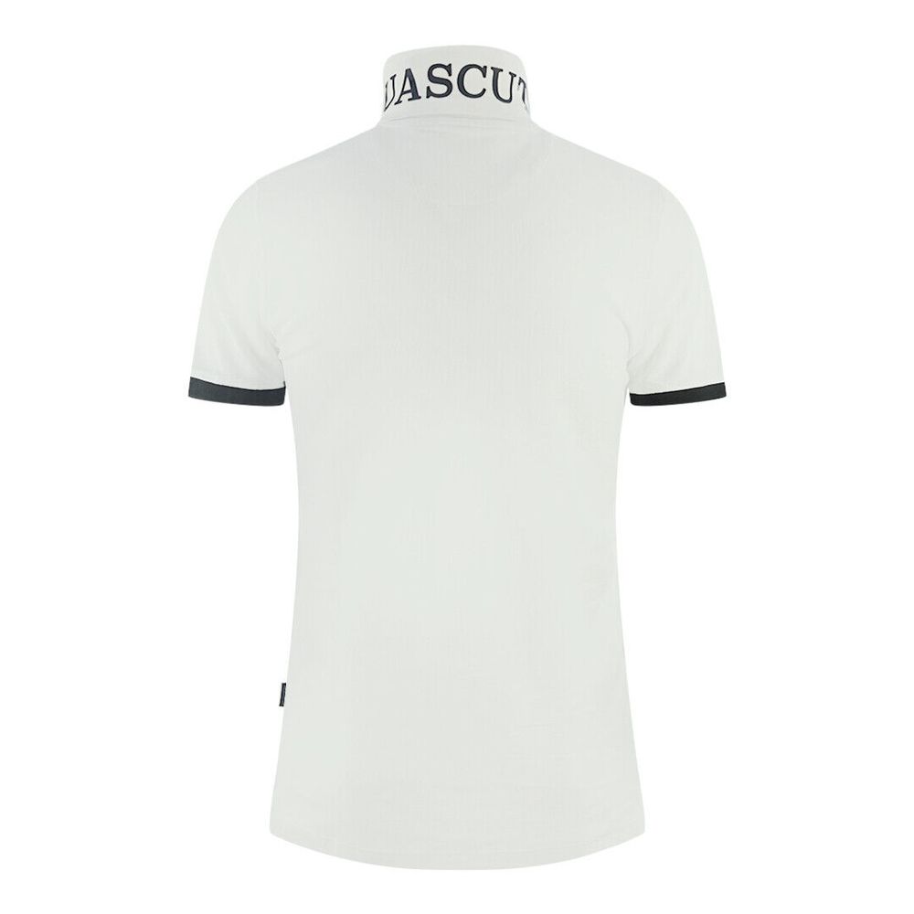 Aquascutum – Weißes Poloshirt aus Baumwolle
