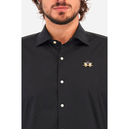 Blaues Baumwollhemd von La Martina