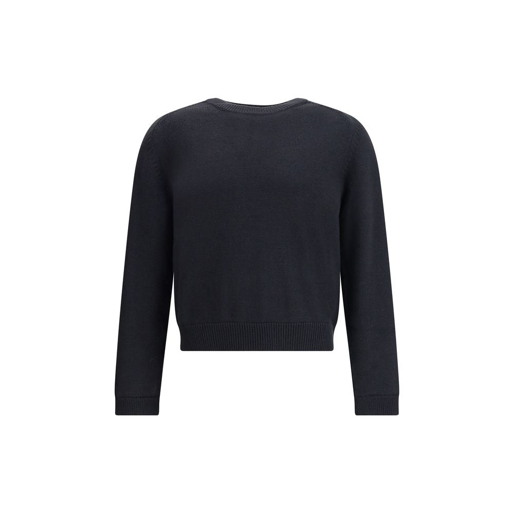 Unser Legacy True Roundneck in Off Black Rustic Merino