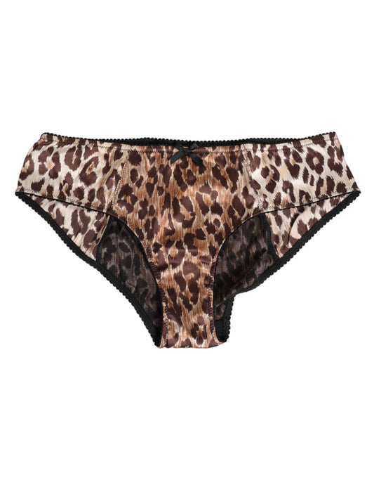 Dolce &amp; Gabbana – Mehrfarbige Miederhose mit Leopardenmuster