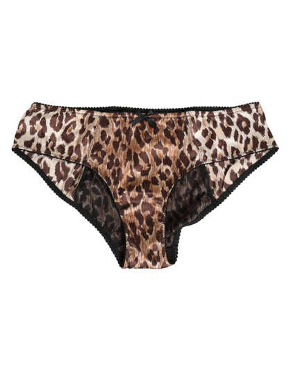 Dolce &amp; Gabbana – Mehrfarbige Miederhose mit Leopardenmuster