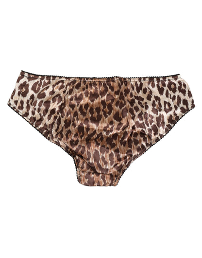 Dolce &amp; Gabbana – Mehrfarbige Miederhose mit Leopardenmuster