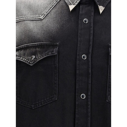 MM6 Black Denim Shirt