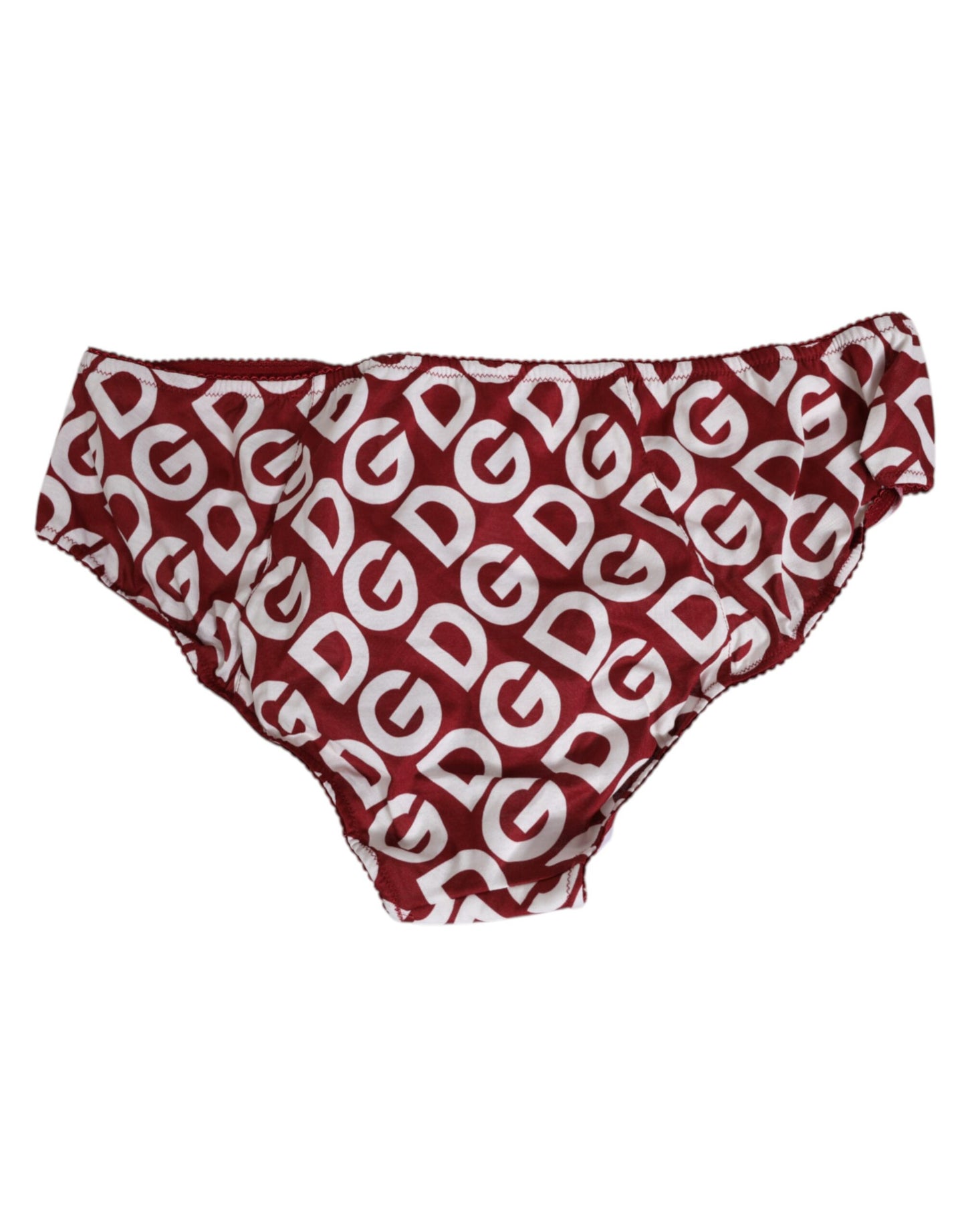 Dolce &amp; Gabbana Bordeaux DG Logo Slip Bottom Brief Unterwäsche