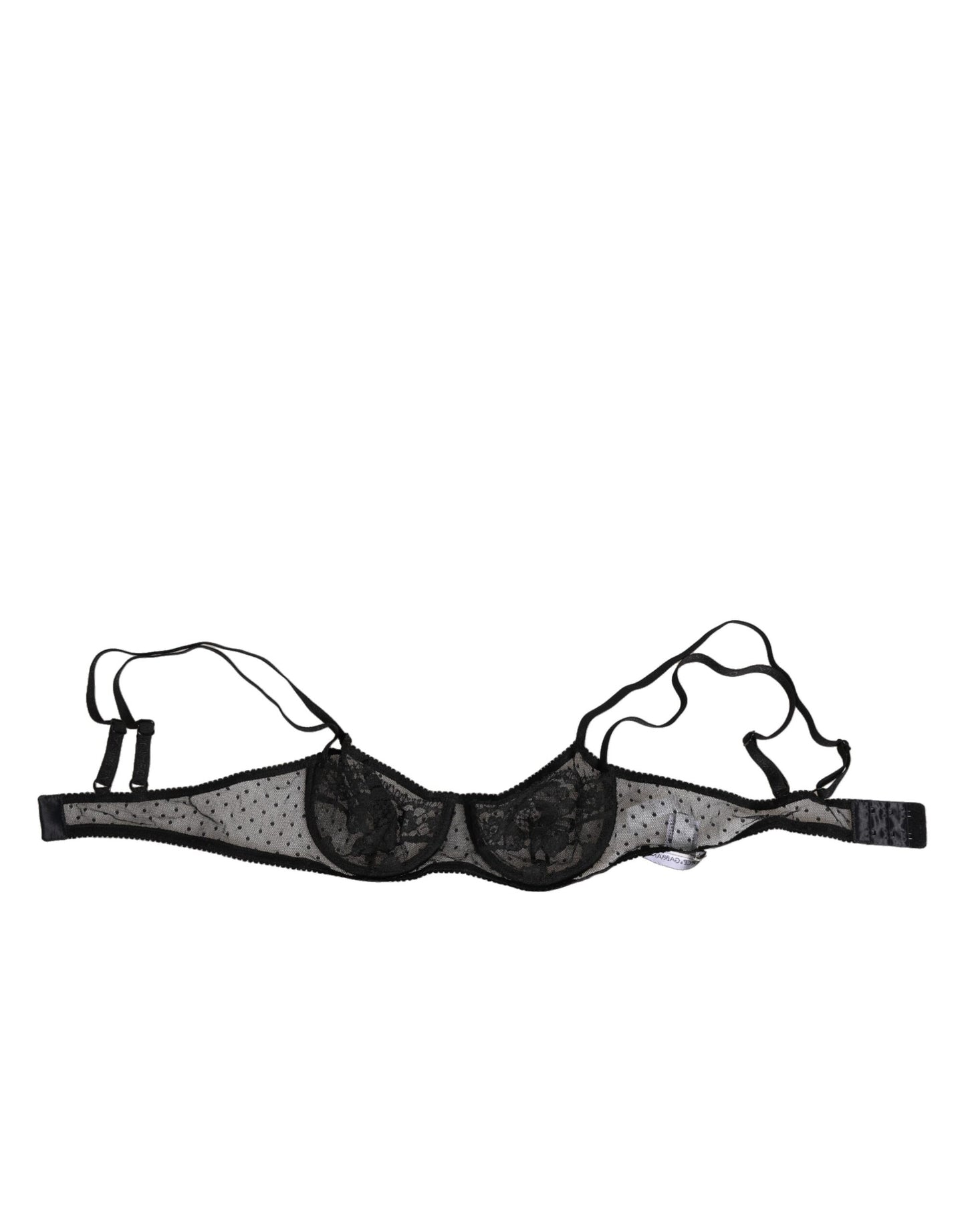 حمالة صدر دولتشي آند غابانا سوداء مزينة بالورود مزودة بسلك داخلي