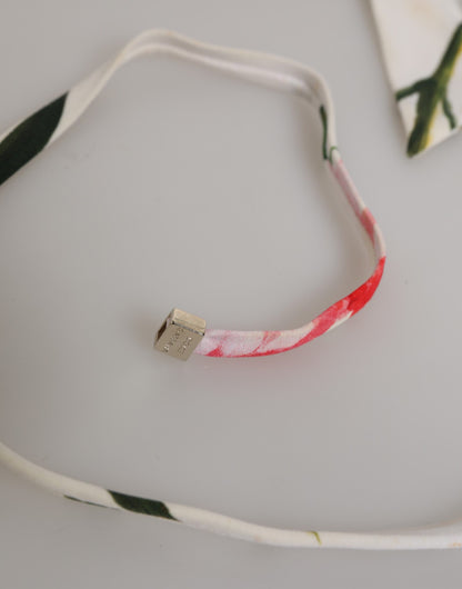 Dolce & Gabbana White Floral Swimsuit 2 Piece Top Bottom Swimwear