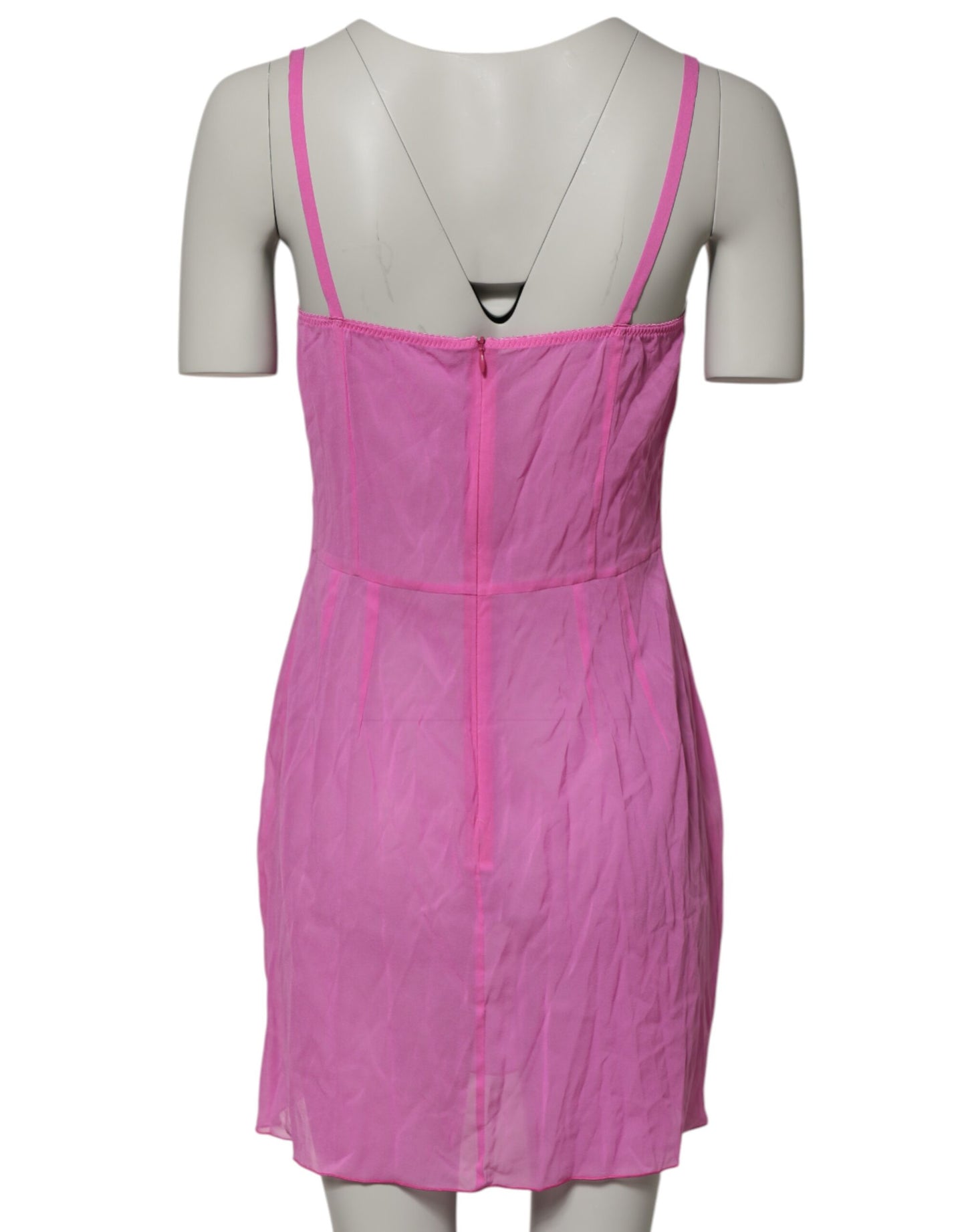 Dolce &amp; Gabbana – Transparente Dessous-Unterwäsche aus Nylonmischung in Rosa