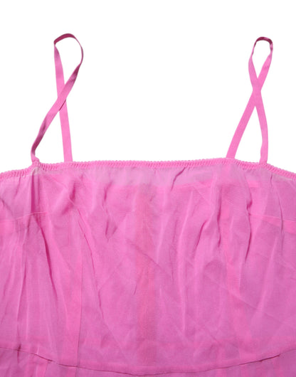 Dolce &amp; Gabbana – Transparente Dessous-Unterwäsche aus Nylonmischung in Rosa