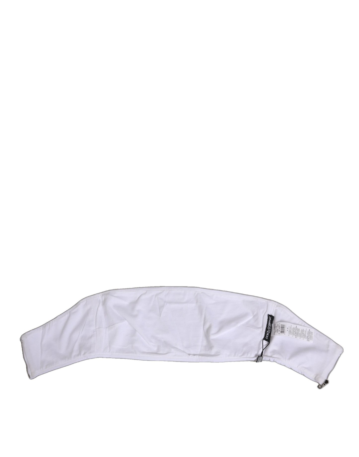 ملابس داخلية دولتشي آند غابانا كورسيه بدون حمالات من النايلون باللون الأبيض