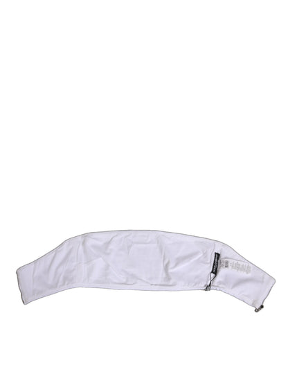 ملابس داخلية دولتشي آند غابانا كورسيه بدون حمالات من النايلون باللون الأبيض