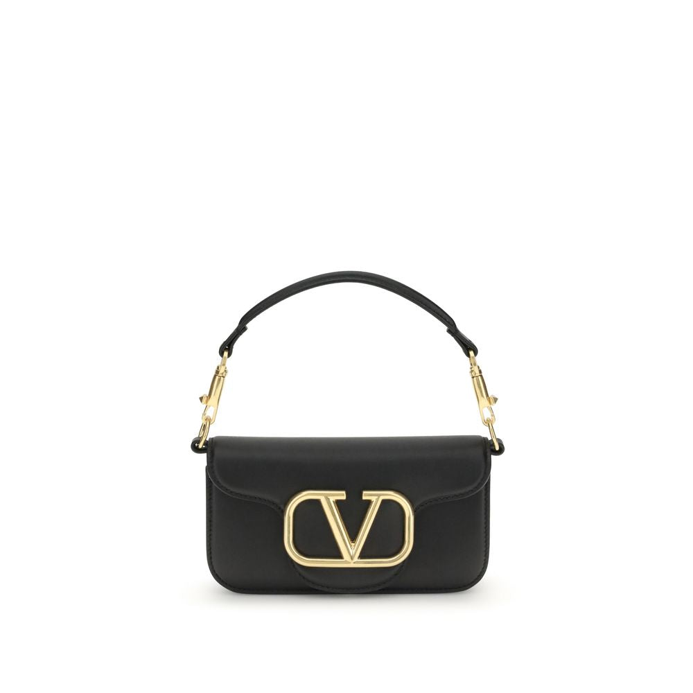Valentino Garavani Schultertasche aus schwarzem Kalbsleder (Bos Taurus)