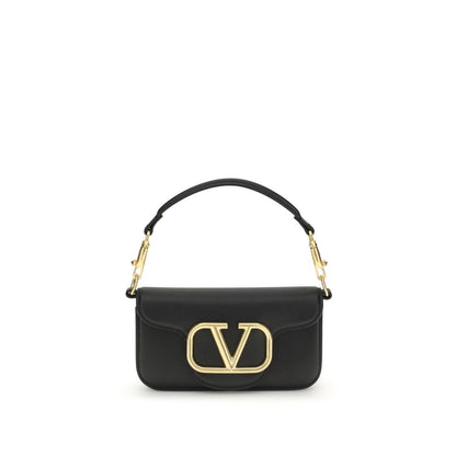 Valentino Garavani Schultertasche aus schwarzem Kalbsleder (Bos Taurus)