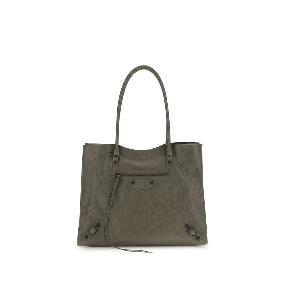 Balenciaga Grüne Lammleder-Schultertasche Modell Ovis Aries Aries