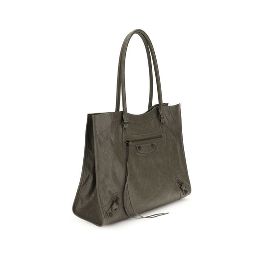 Balenciaga Grüne Lammleder-Schultertasche Modell Ovis Aries Aries
