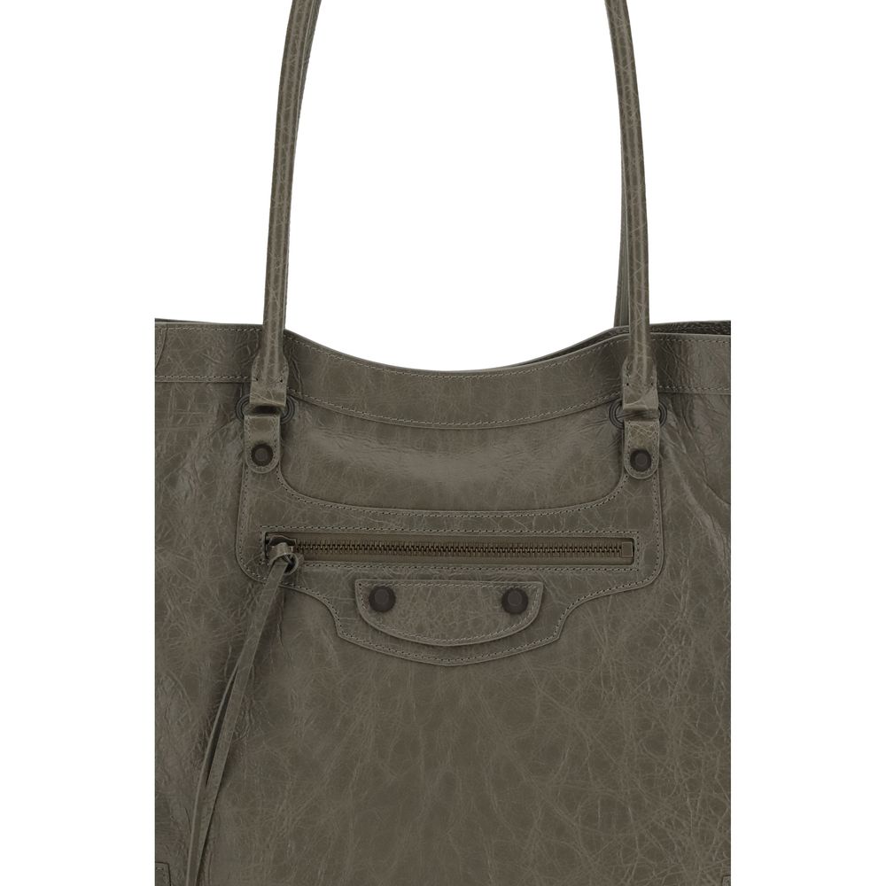 Balenciaga Grüne Lammleder-Schultertasche Modell Ovis Aries Aries