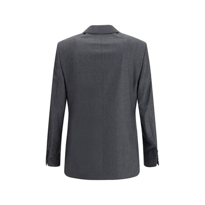 Ami Paris Grauer Blazer aus Fleecewolle