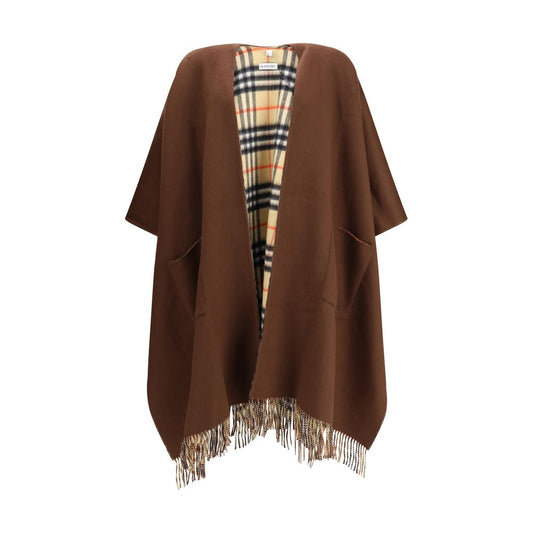 Burberry Wende-Cape aus Wolle und Kaschmir mit Karomuster