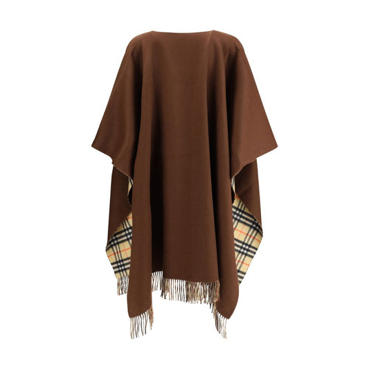 Burberry Wende-Cape aus Wolle und Kaschmir mit Karomuster