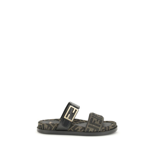Fendi FF-Stoffsandale