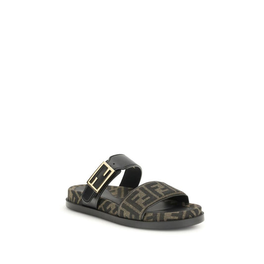 Fendi FF-Stoffsandale