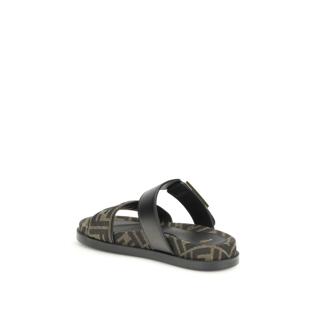 Fendi FF-Stoffsandale