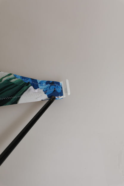 ملابس سباحة دولتشي آند غابانا بيضاء مزينة بالزهور، قطعتان من الأعلى والأسفل