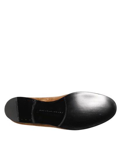 Dolce &amp; Gabbana Herren Slipper aus Wildleder in Braun