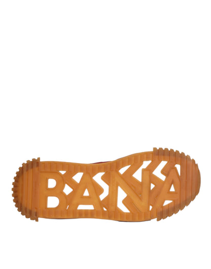 حذاء سنيكرز دولتشي آند غابانا متعدد الألوان من النايلون منخفض الرقبة NS1